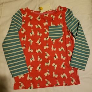NWT Mini Boden Size 5-6 Llama shirt